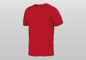 T-Shirt V-Neck Uwe Men Rot