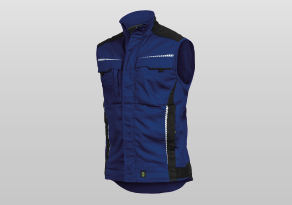 Weste Men Kornblau