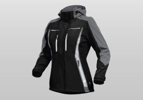 Damen Softshelljacke Schwarz-grau