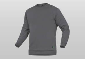 Rundhals-Sweater Alex Unisex Grau