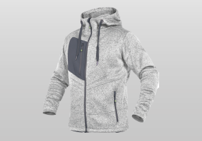 Strickjacke Unisex Weiß