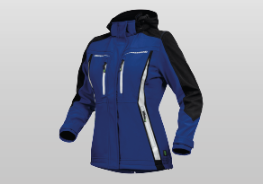 Damen Softshelljacke Kornblau