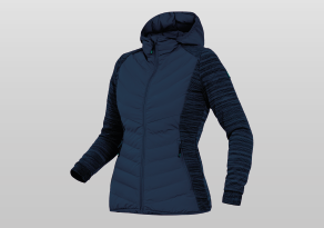 Damen Hybridjacke Marine