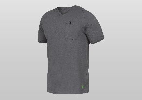 T-Shirt V-Neck Uwe Men Grau