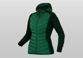 Damen Hybridjacke Grün