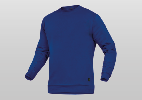 Rundhals-Sweater Alex Unisex Kornblau
