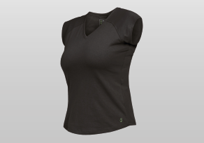Damen T-Shirt V-Neck Lisa Anthrazit