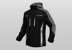 Softshelljacke Men Schwarz-Grau