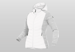 Damen Hybridjacke Weiß